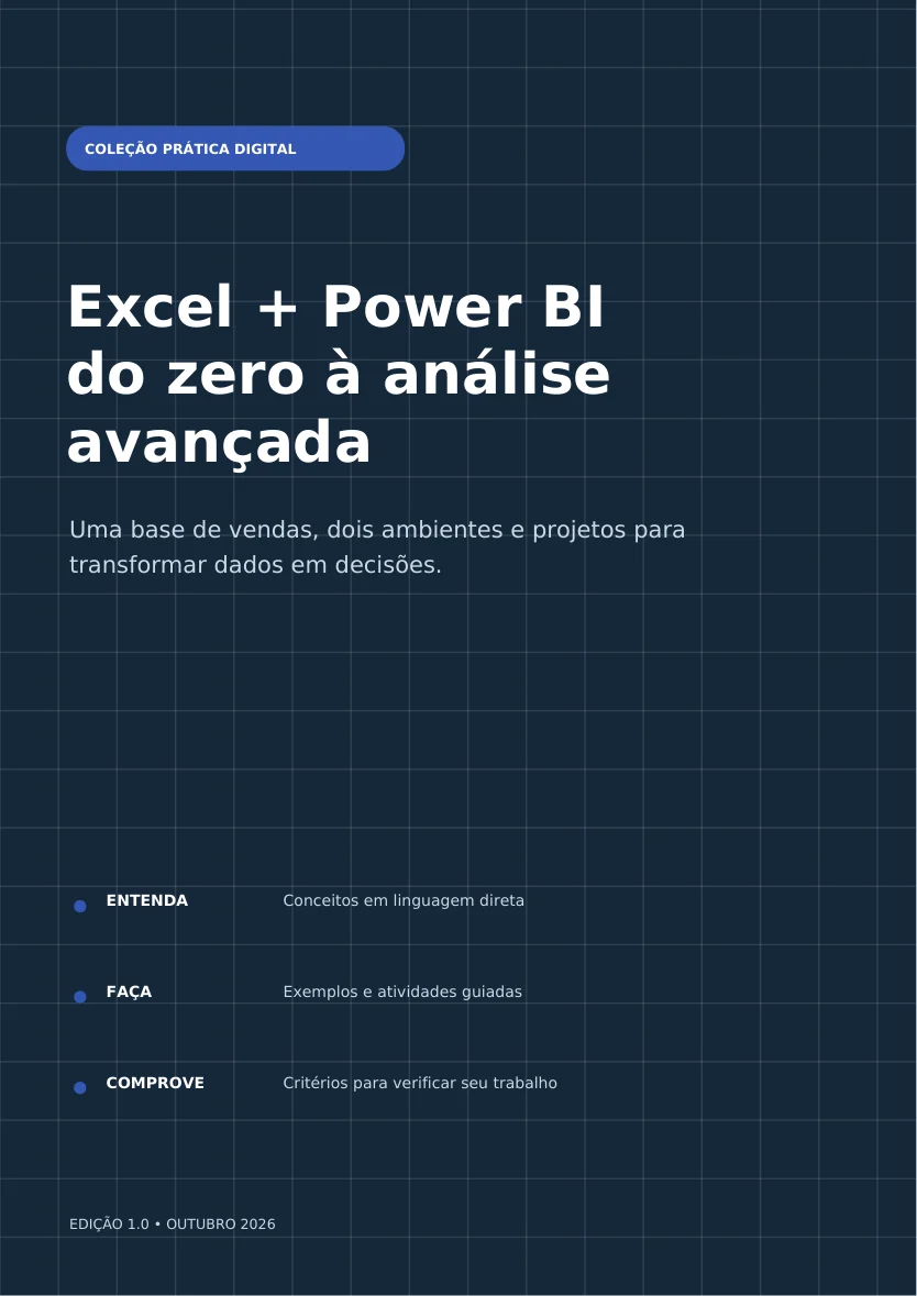 Capa do ebook Excel e Power BI